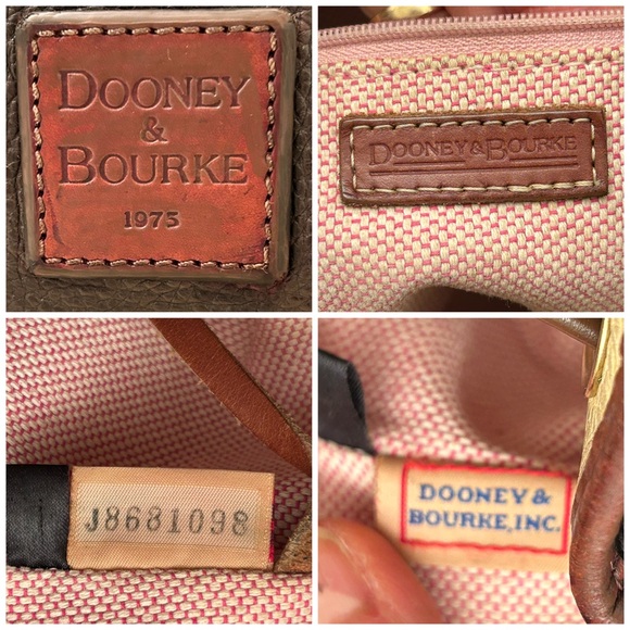 Dooney & Bourke Large pebbled leather drawstring bucket bag dyed Walnut Brown - Picture 14 of 14